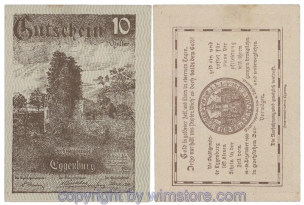 Eggenburg, J162ds37, 10 Heller; 1-