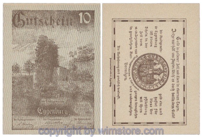 Eggenburg, J162ds38, 10 Heller; 1