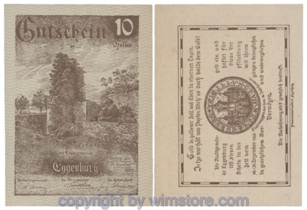 Eggenburg, J162dw41, 10 Heller; 1