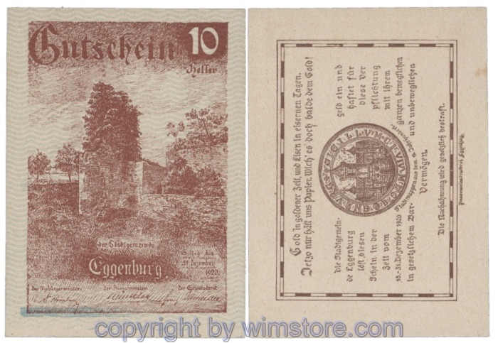 Eggenburg, J162dw53, 10 Heller; 1-