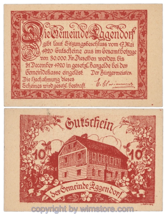 Eggendorf, J165c, 10Heller; 1