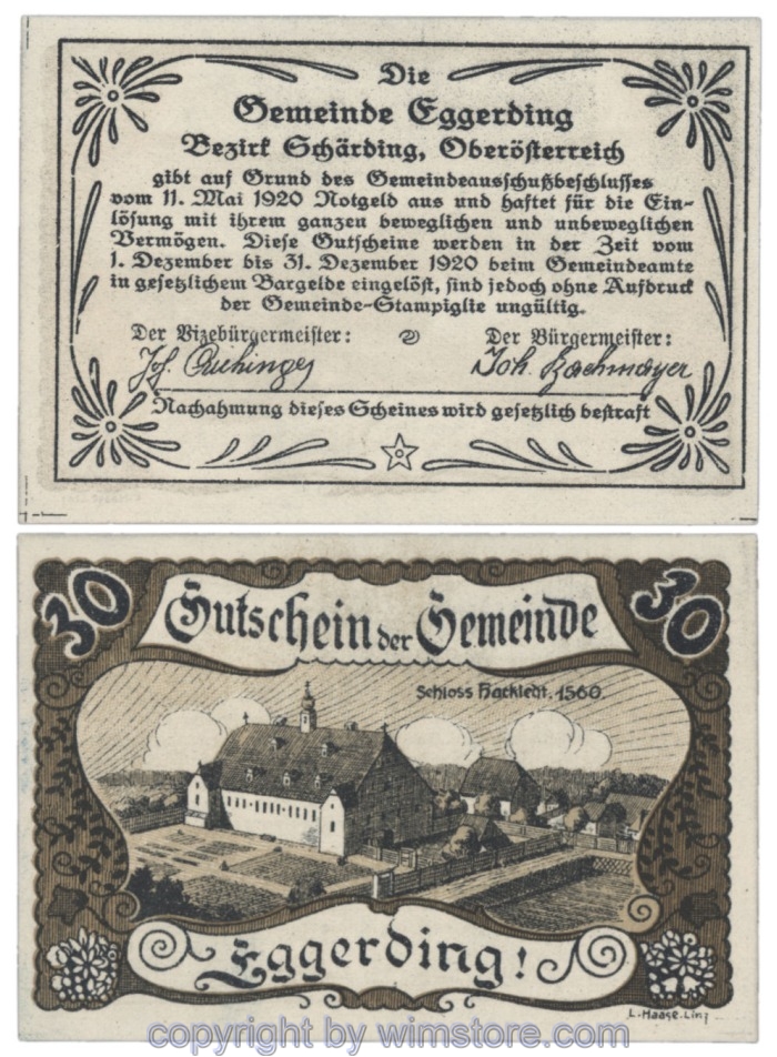 Eggerding, J166a, 30 Heller; 1