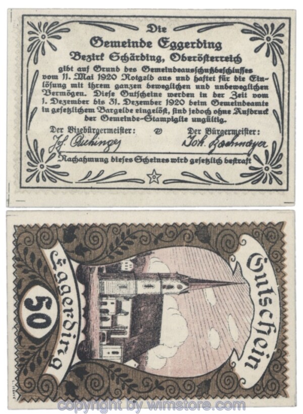 Eggerding, J166a, 50 Heller; 1