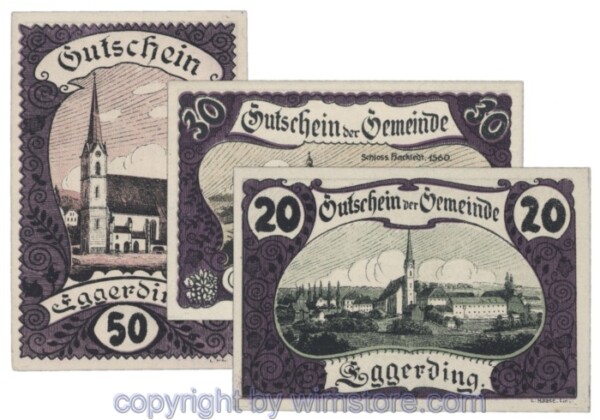 Eggerding, J166c, Serie 20, 30, 50 Heller; 1