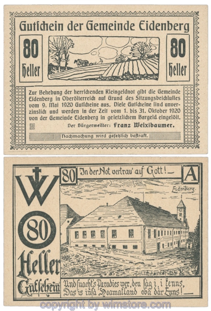 Eidenberg, J168Ia, 80 Heller; 2