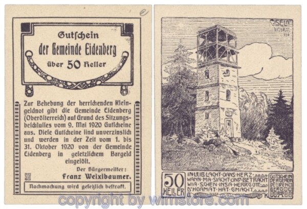 Eidenberg, J168Id, 50 Heller; 1