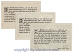 sn103597a Eisenerz, J169, Serie 10, 30, 50 Heller; 1
