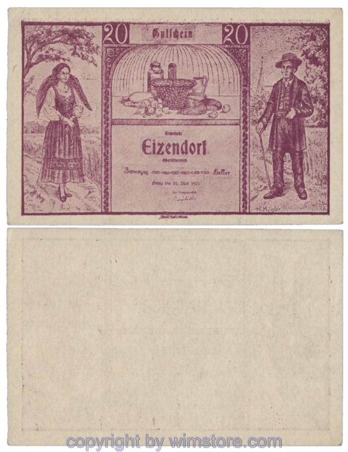 Eizendorf, J170b, 20 Heller; 1-