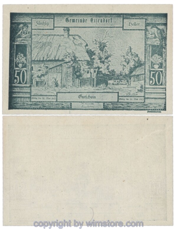 Eizendorf, J170bx, 50 Heller; 1