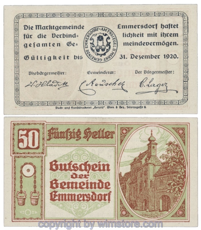 Emmersdorf, J171a, 50 Heller; 1-