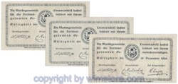 Emmersdorf, J171a, Serie  10, 20, 50 Heller; 1
