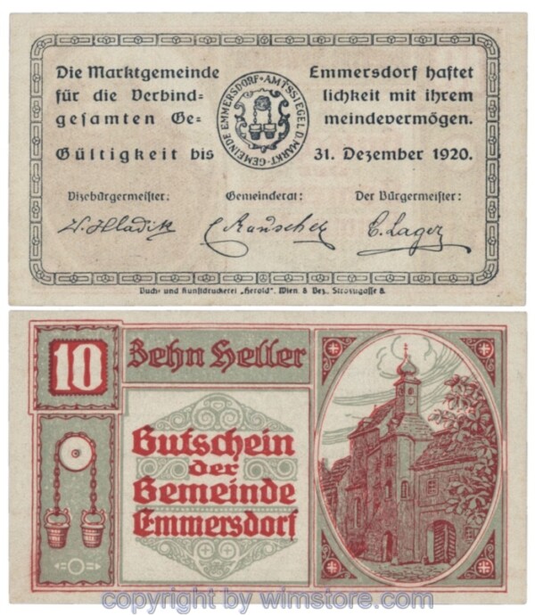 Emmersdorf, J171d, 10 Heller; 1-