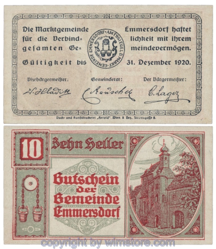 Emmersdorf, J171d, 10 Heller; 1-