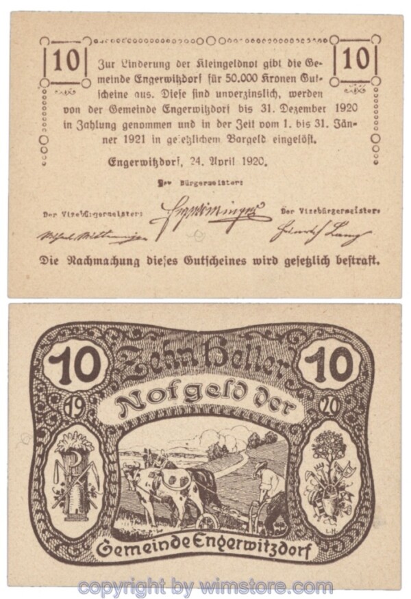 sn103636 Engerwitzdorf, J173, 10 Heller, braun; 1