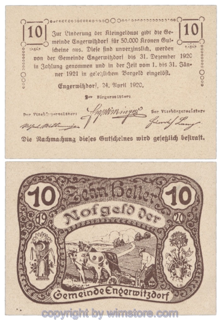 Engerwitzdorf, J173, 10 Heller, rotbraun; 1