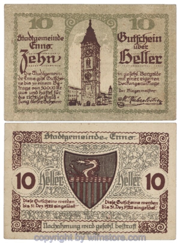 sn103645 Enns, J174I, 10 Heller; 1-