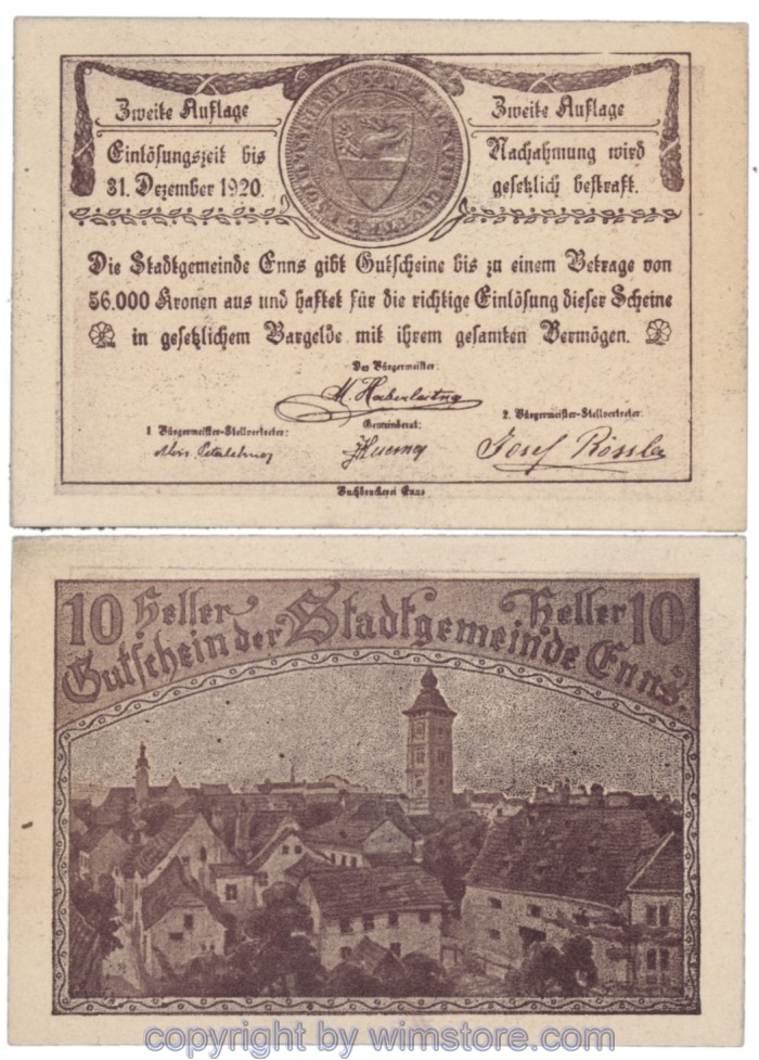 Enns, J174IIa, 10 Heller; 1