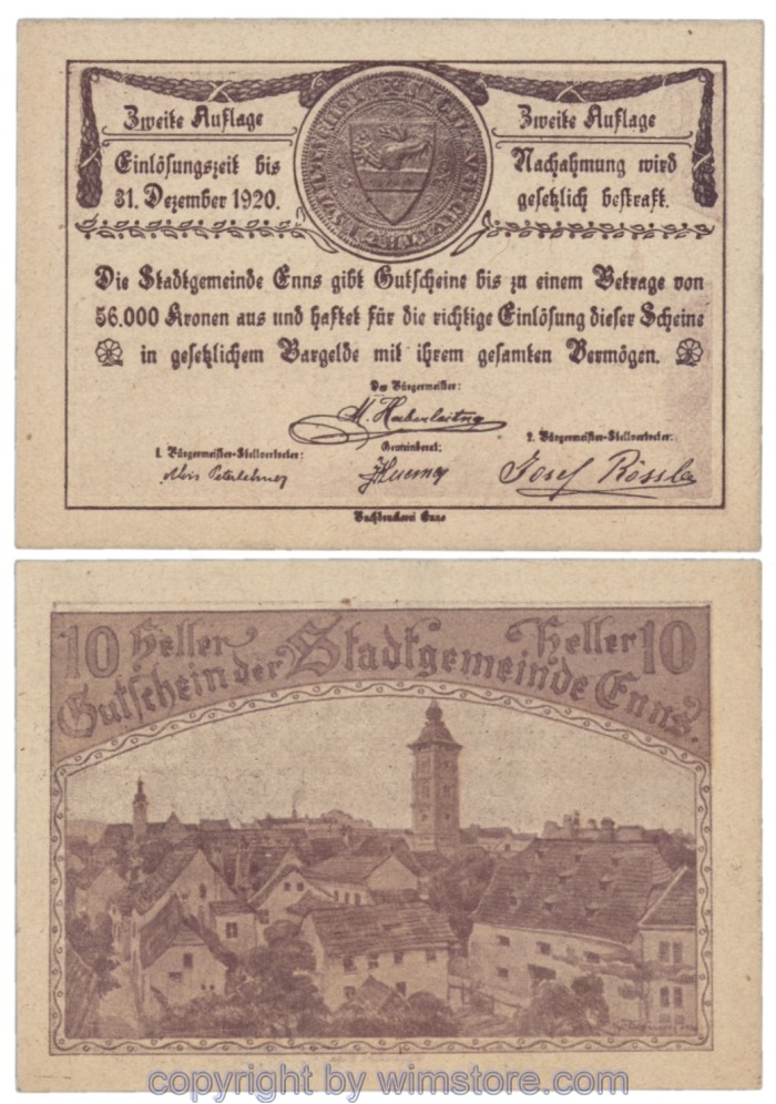 Enns, J174IIa, 10 Heller; 1-
