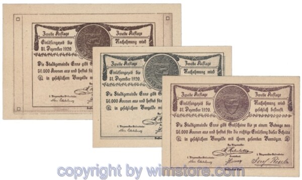 Enns, J174IIa, Serie 10, 20, 50 Heller; 1
