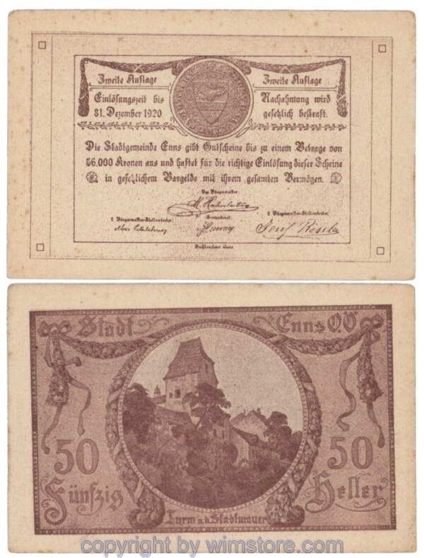 Enns, J174IIb, 50 Heller; 1-2