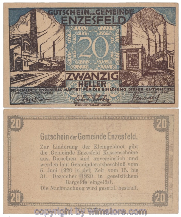 Enzesfeld, J00179a, 20 Heller; 2