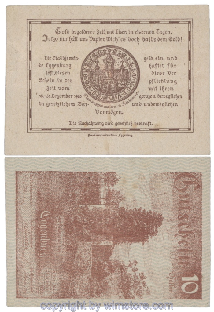 Eggenburg, J162ds49, 10 Heller; 1-