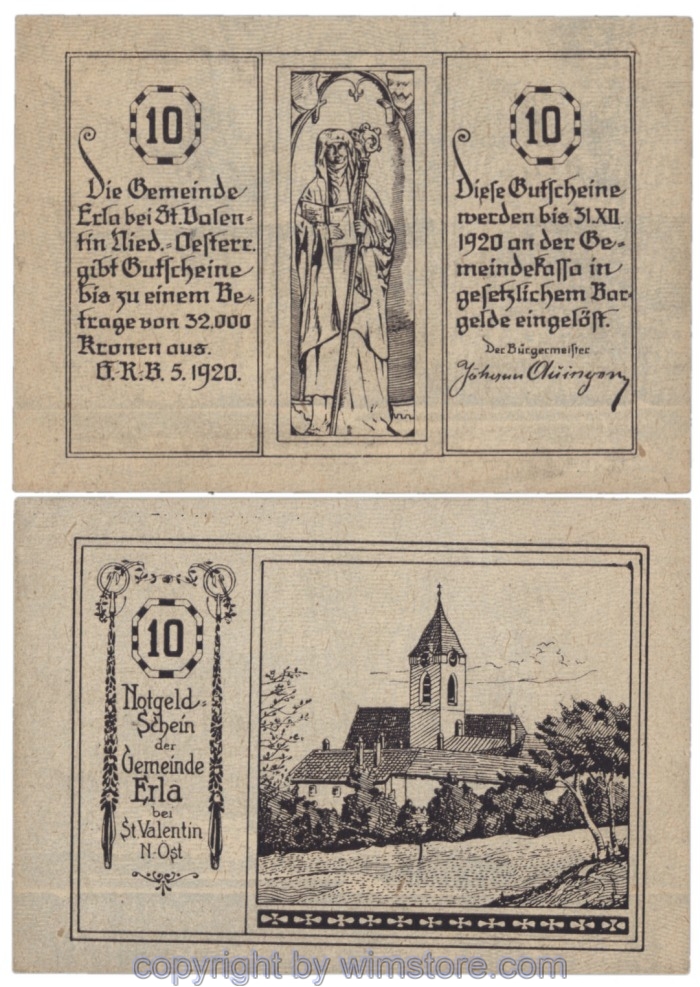 Erla, J00180ax, 10 Heller, Abart; 1