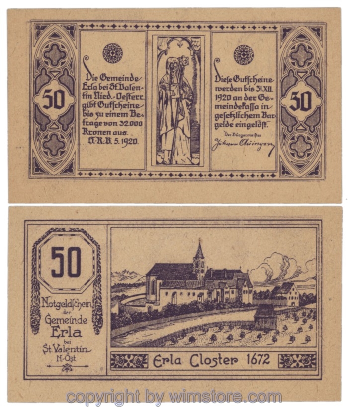 Erla, J00180a, 50 Heller; 1-