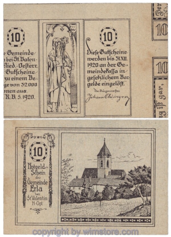 Erla, J00180ax, 10 Heller; 1