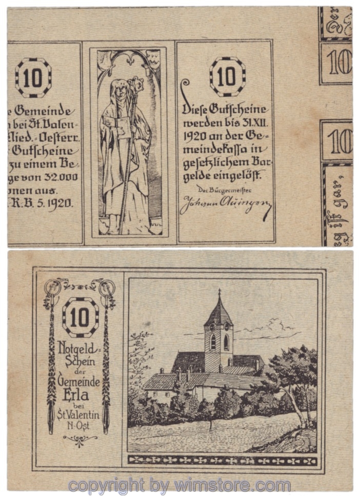 Erla, J00180ax, 10 Heller; 1