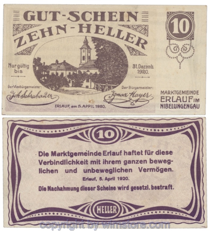 Erlauf, J00181bx, 10 Heller; 1