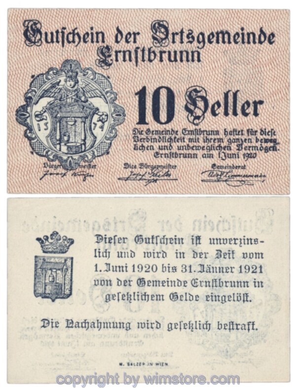 Ernstbrunn, J00183a, 10 Heller; 1-