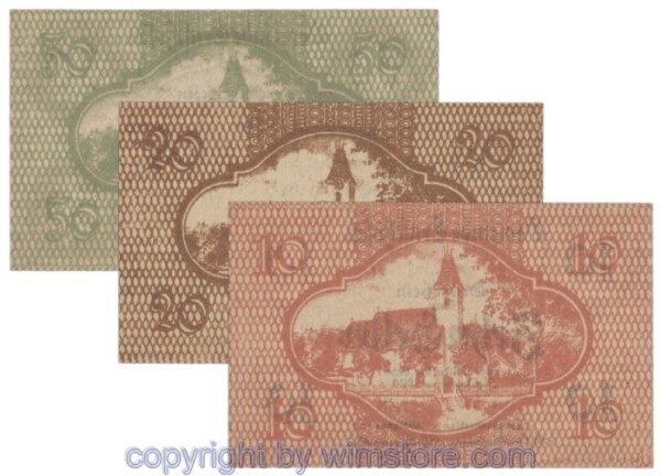 sn103788a Ernsthofen, J00184a, Serie 10, 20, 50 Heller; 1