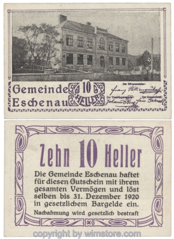 Eschenau, J00186c, 10 Heller; 1-