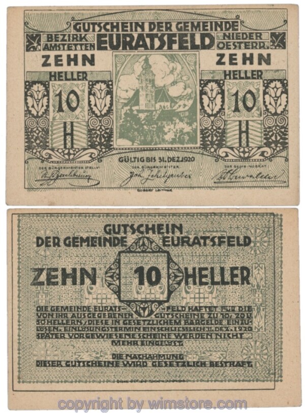 Euratsfeld, J00192a, 10 Heller; 1