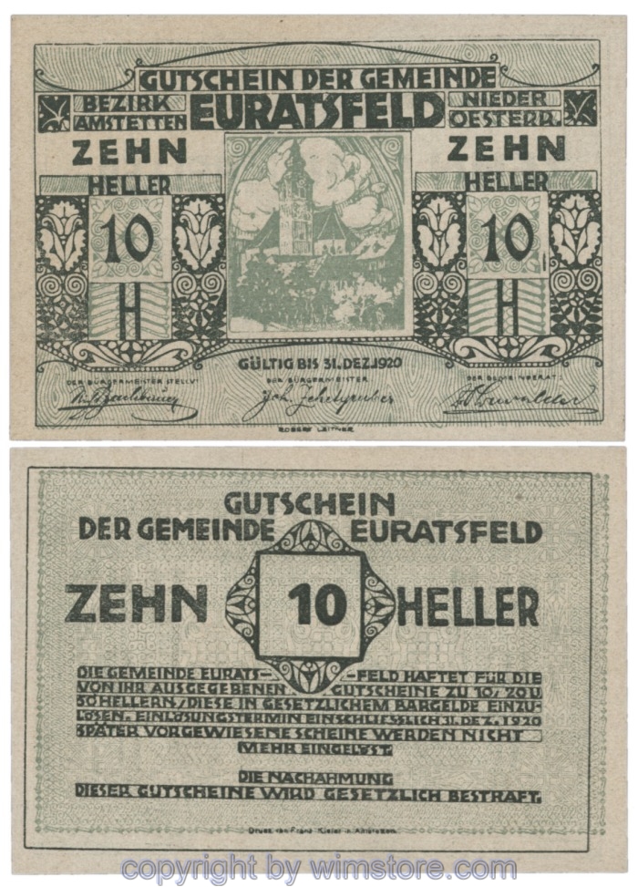 Euratsfeld, J00192b, 10 Heller; 1