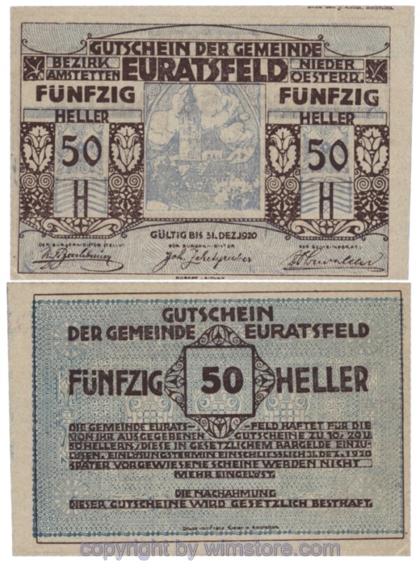 Euratsfeld, J00192b, 50 Heller; 1