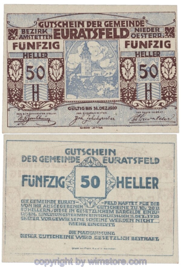 Euratsfeld, J00192d, 50 Heller; 1