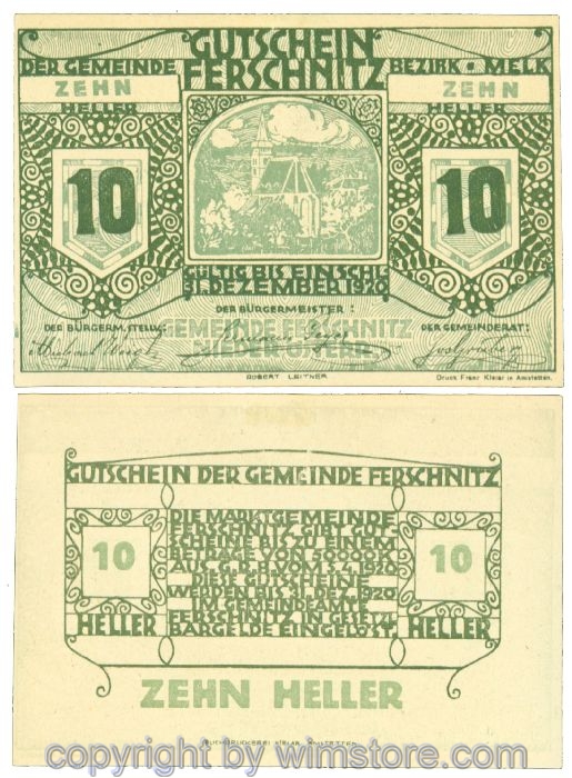 Ferschnitz, J00198a, 10 Heller; 1