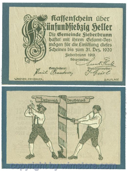 sn104008 Fieberbrunn, J00200b, 75 Heller; 1