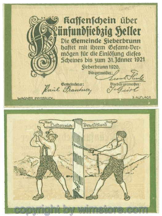 sn104018 Fieberbrunn, J00200c, 75 Heller; 1