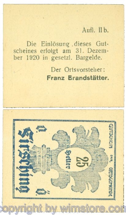 Firsching, J00201SIc, 25 Heller; 1
