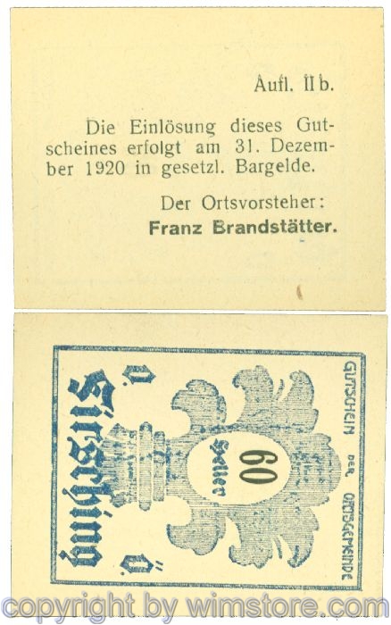 Firsching, J00201SIc, 60 Heller; 1