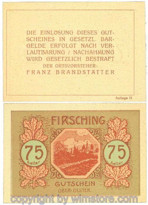 Firsching, J00201SIIb, 75 Heller; 1