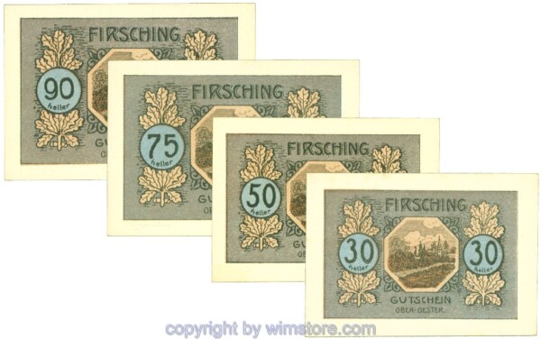 Firsching, J00201SIIe, Serie 30, 50, 75, 90 Heller; 1-
