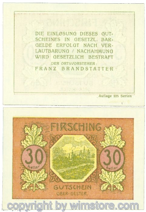 Firsching, J00201SIIg, 30 Heller; 1