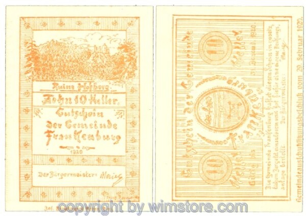 Frankenburg, J00206Ib, 10 Heller; I-