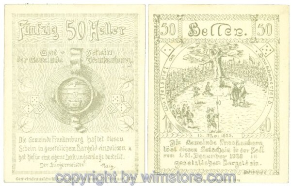Frankenburg, J00206Ib, 50 Heller; I-