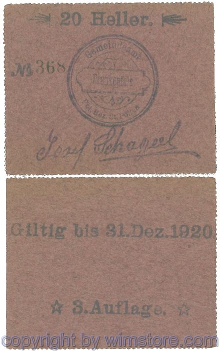 Frankenfels, J00208SIId, 20 Heller; I