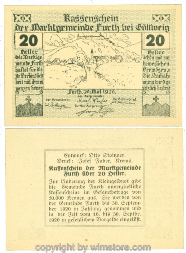 Furth  J00214b26  20 Heller; I